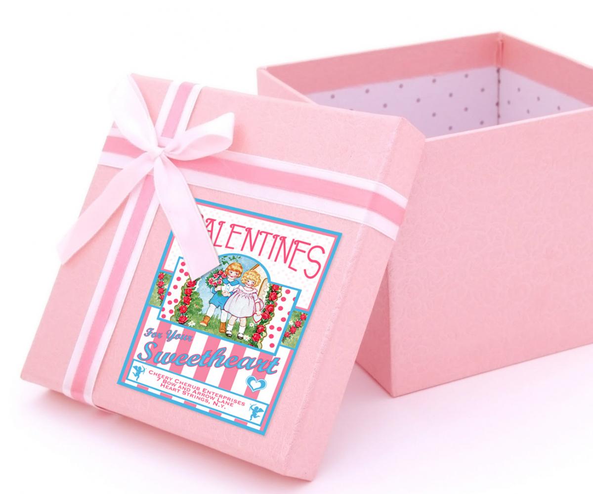 Valentine Vintage Label Digital Download Printable Image Scrapbook Tag ...