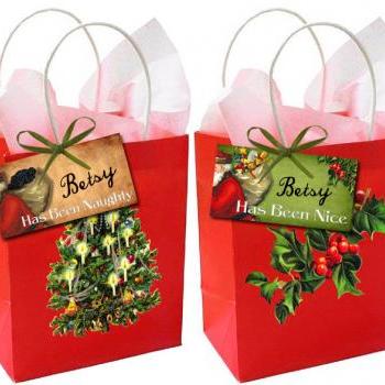 Christmas Gift Tags Vintage Style Printable Digital Download Collage ...