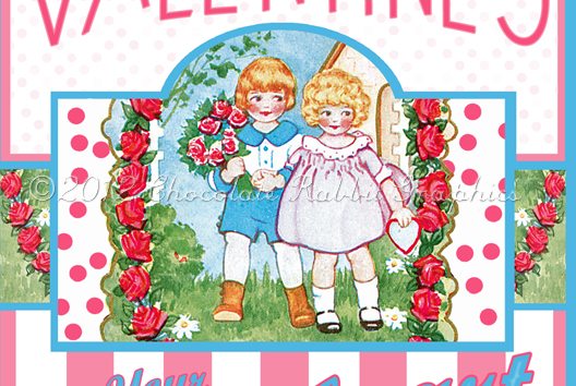 Valentine Vintage Label Digital Download Printable Image Scrapbook Tag ...